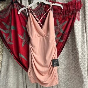 Lulu's Blush Pink Strappy Dress